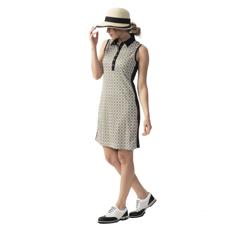 Noble Glow Collection: Orion Print Sleeveless Golf Dress
